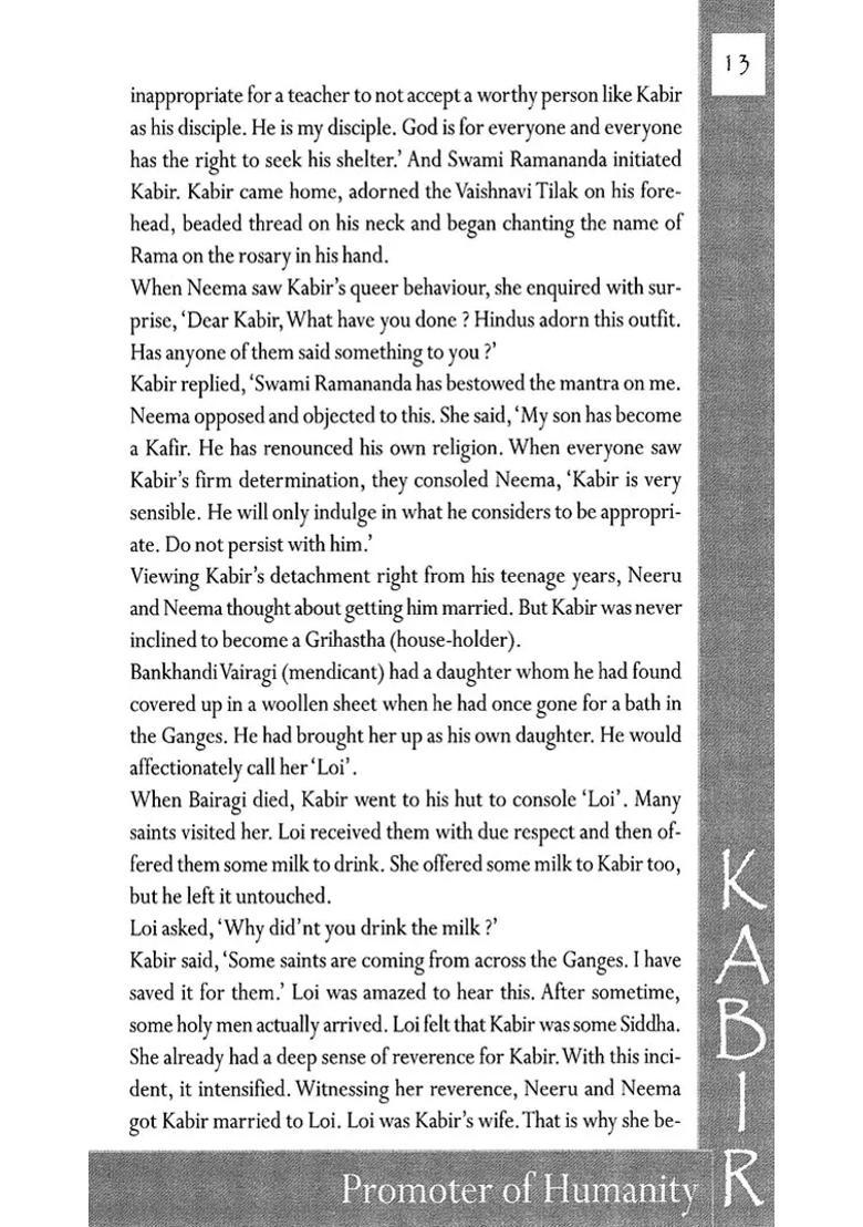 Promoter Of Humanity Sant Kabir The Life Story Of Kabir - Indya