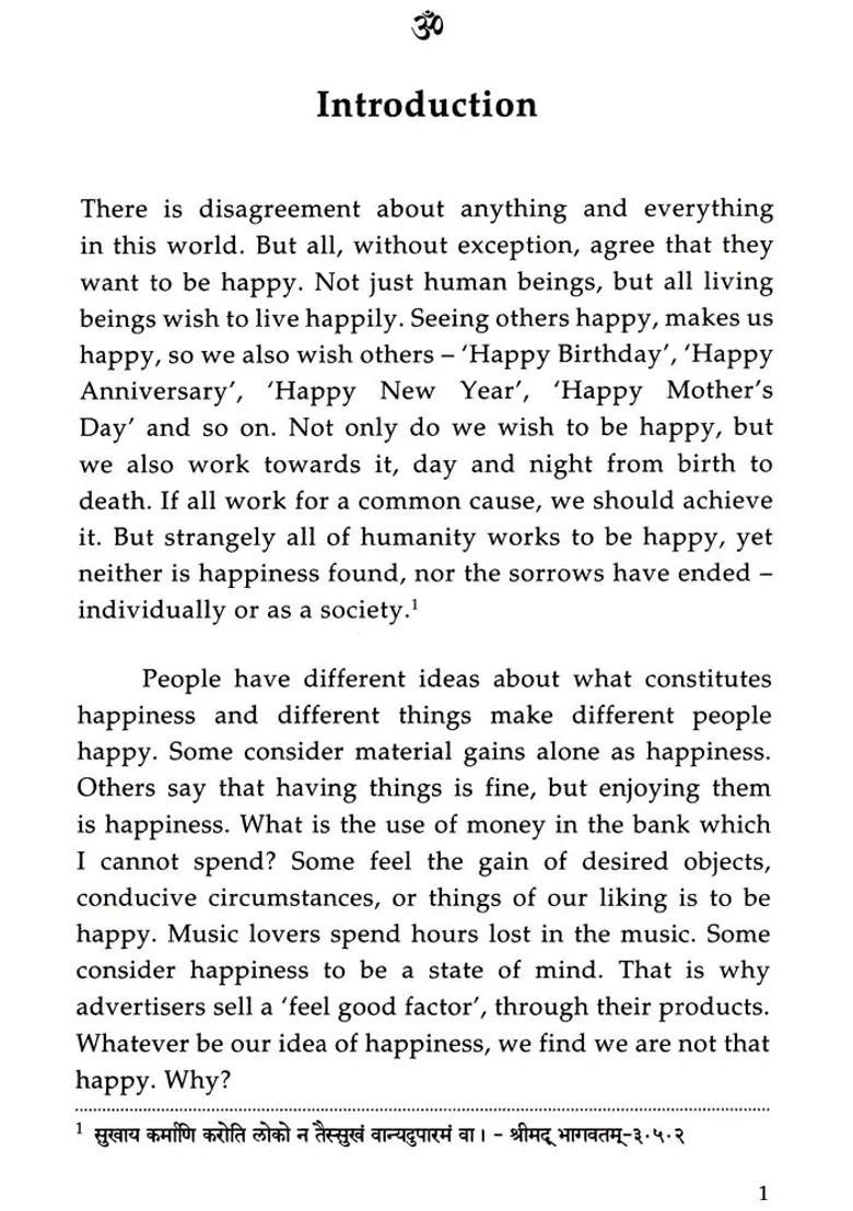 Nirdvandva Sukham Happiness Beyond Duality - Indya