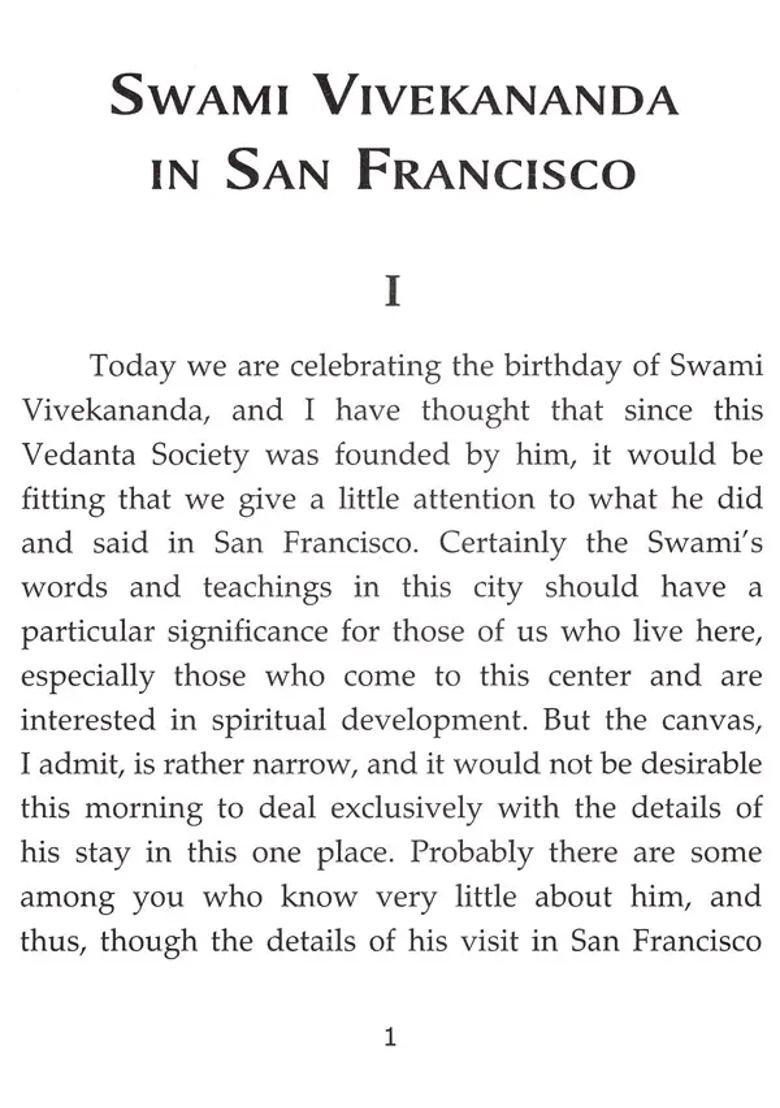Swami Vivekananda In San Francisco - Indya