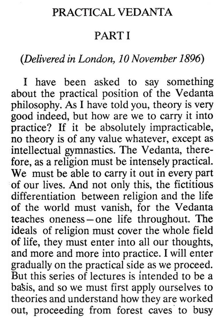 Practical Vedanta - Indya