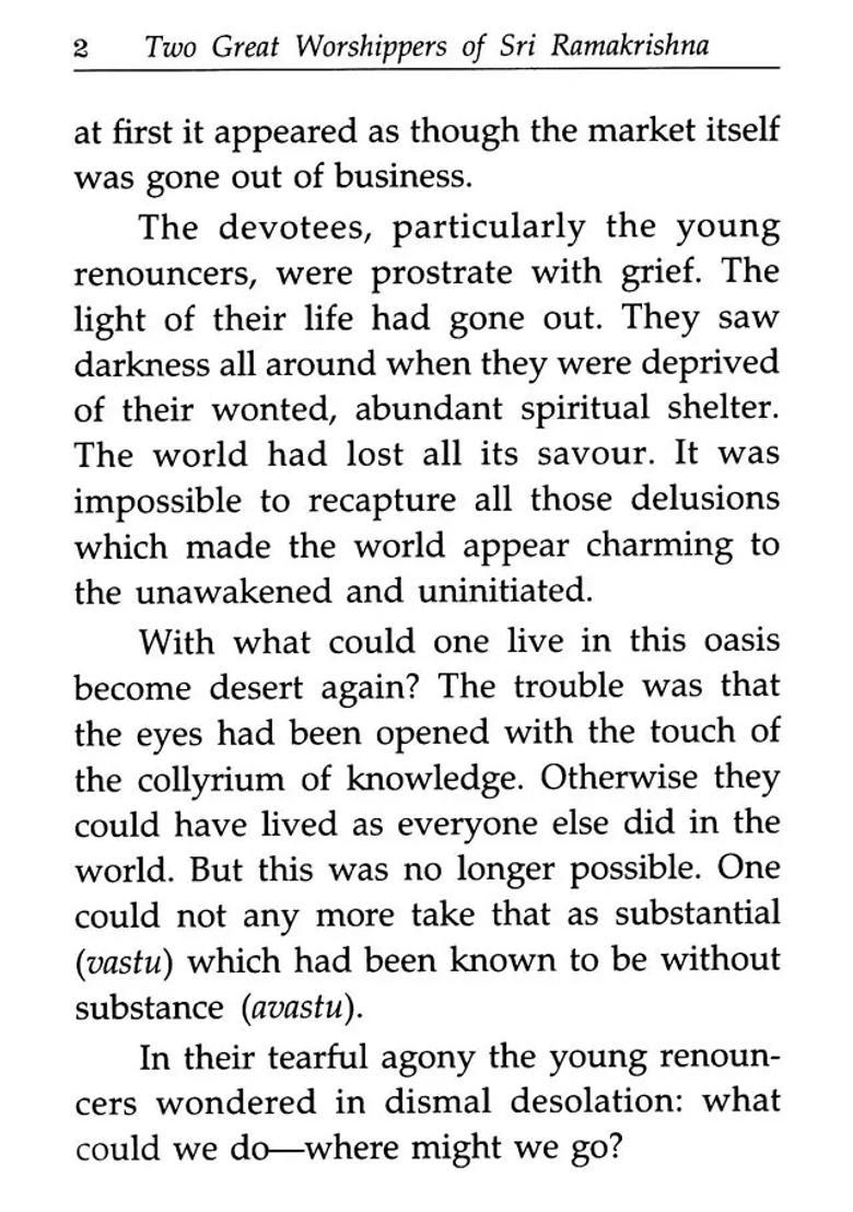 Two Great Worshippers Of Sri Ramakrishna - Indya