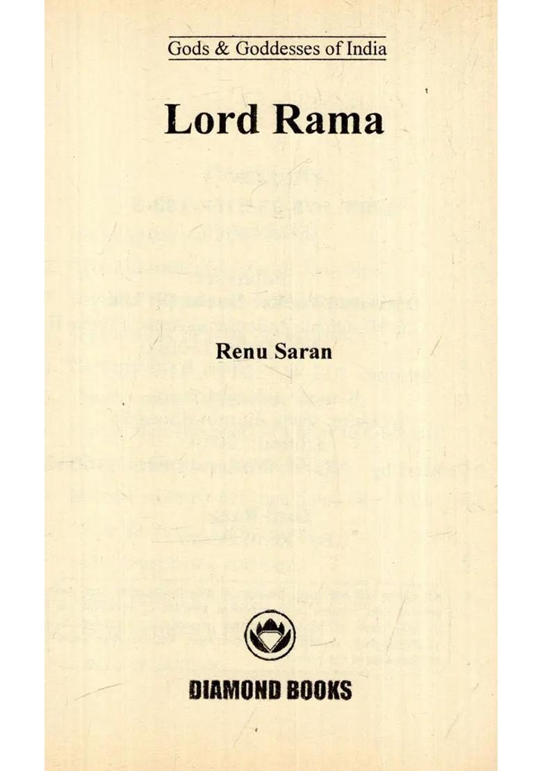 Lord Ram- Gods & Goddesses Of India - Indya