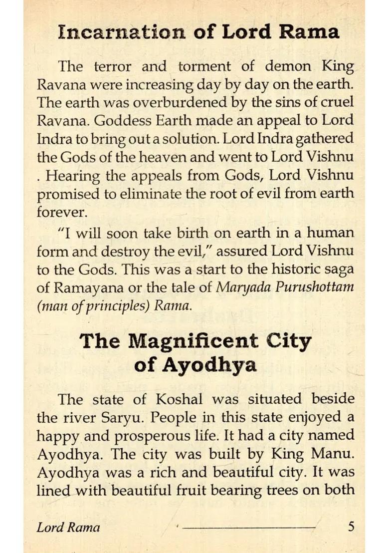 Lord Ram- Gods & Goddesses Of India - Indya