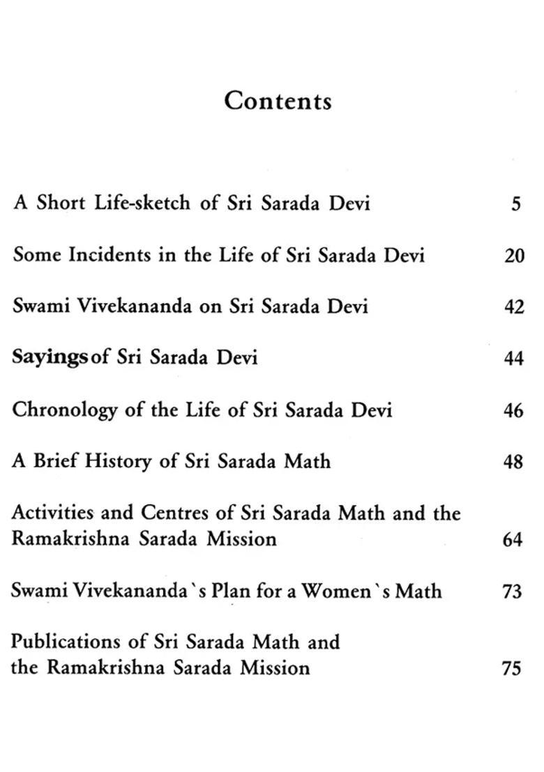 Sri Sarada Devi And Sri Sarada Math - Indya