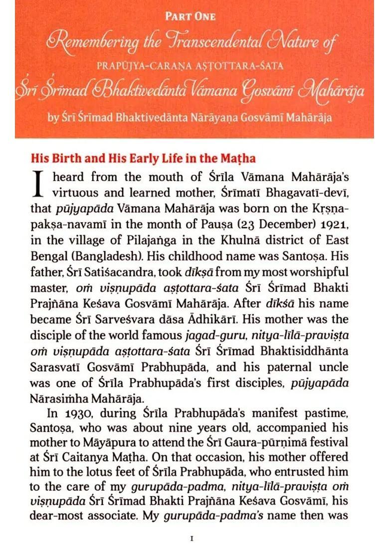 When Kindness And Compassion Take A Form A Glimpse Of Transcendental Life And Teachings Of Nitya- Lila Pravista Om Visnupada Astottara- Sata - Indya