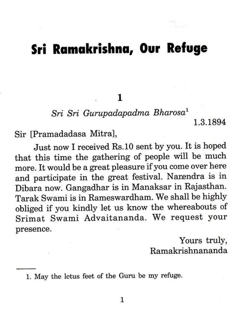 Sri Ramakrishna Our Refuge - Indya