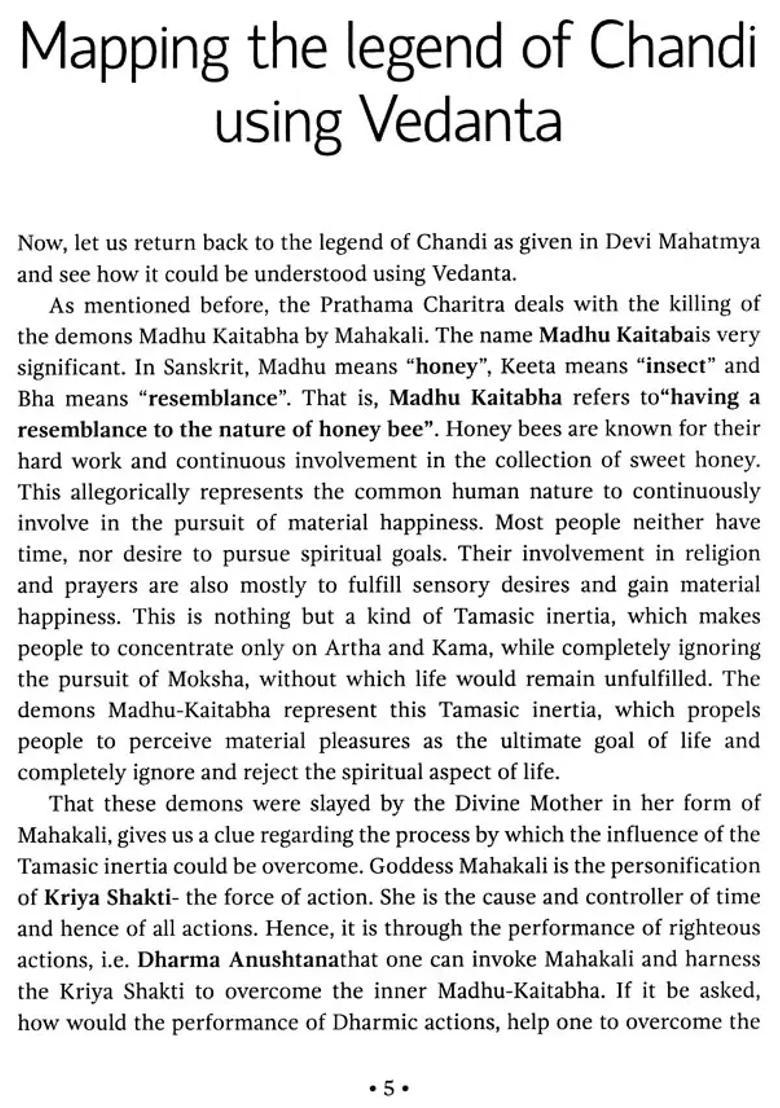 Candika The Story Of Goddess Durga And Its Vedantic Import - Indya