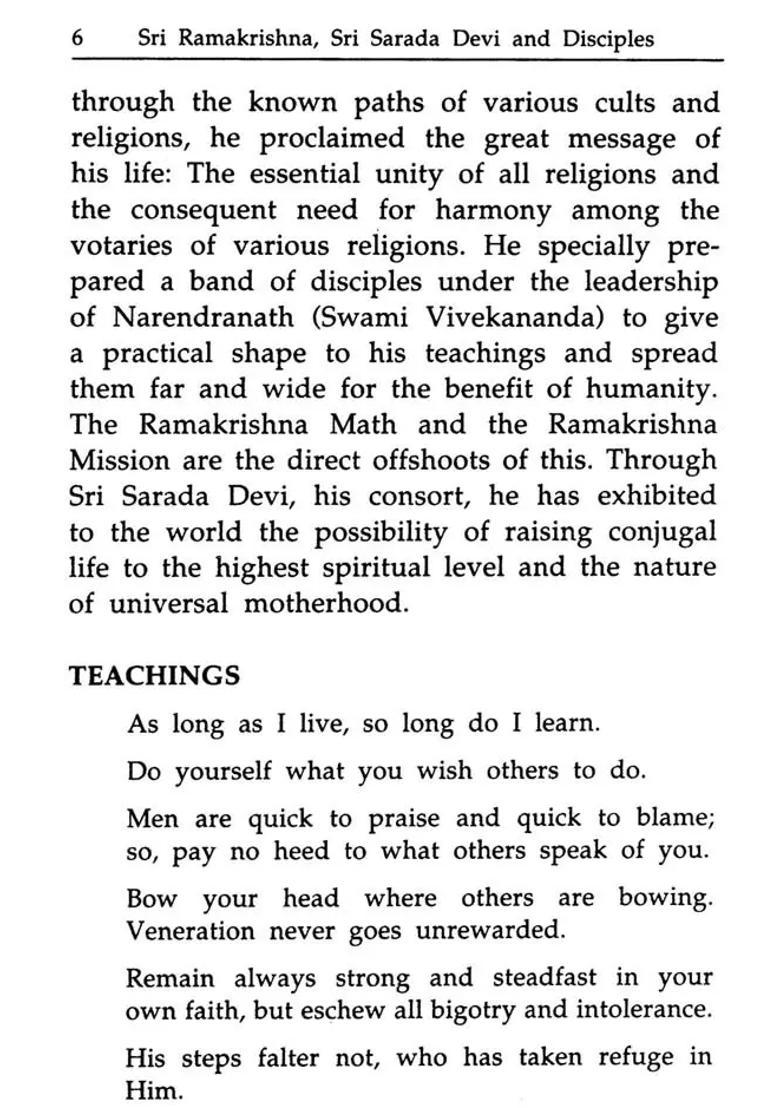 Sri Ramakrishna Sri Sarada Devi And Disciples - Indya