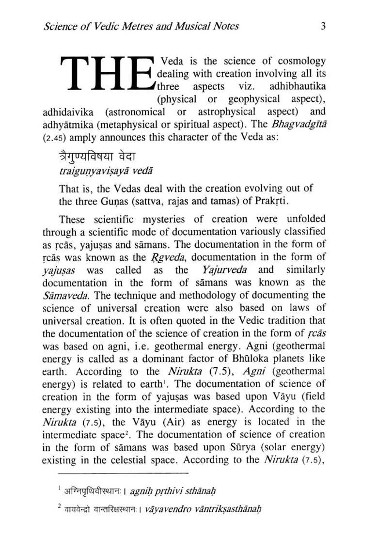 Science Of Vedic Metres And Musical Notes - Indya