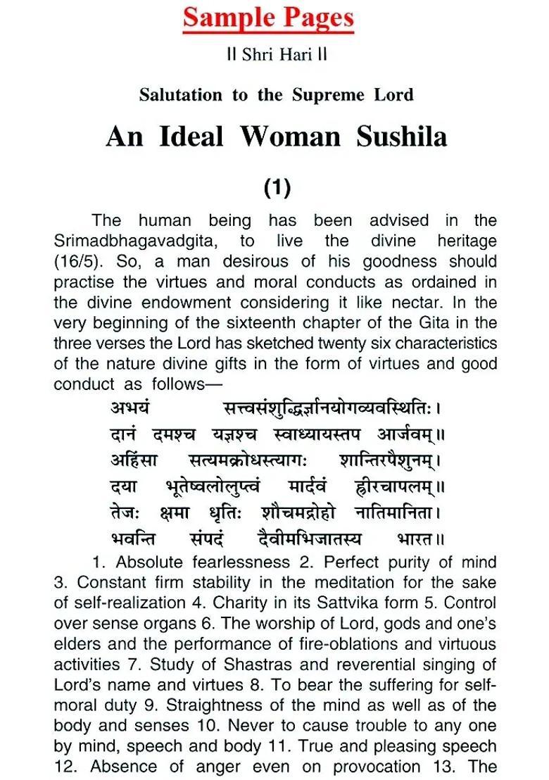 An Ideal Woman - Sushila A Morality Story - Indya