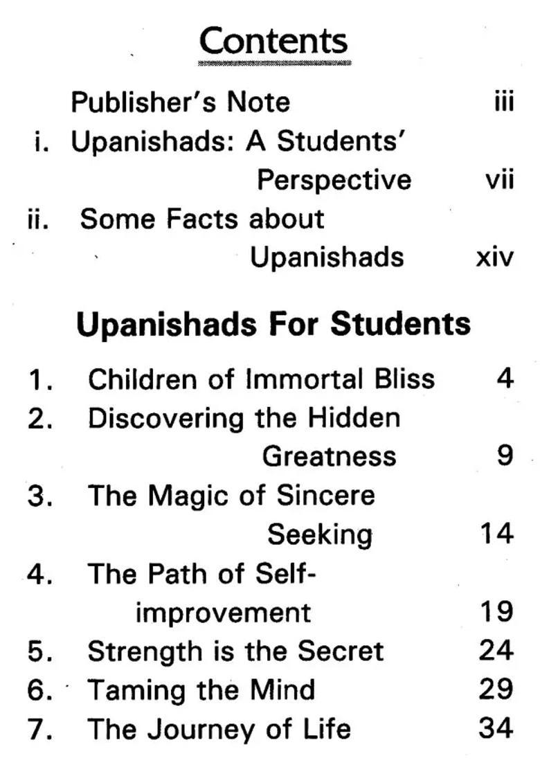 Upanishads For Students Selections On Strength Of Mind Living The Great Life And Enriching Relationships - Indya