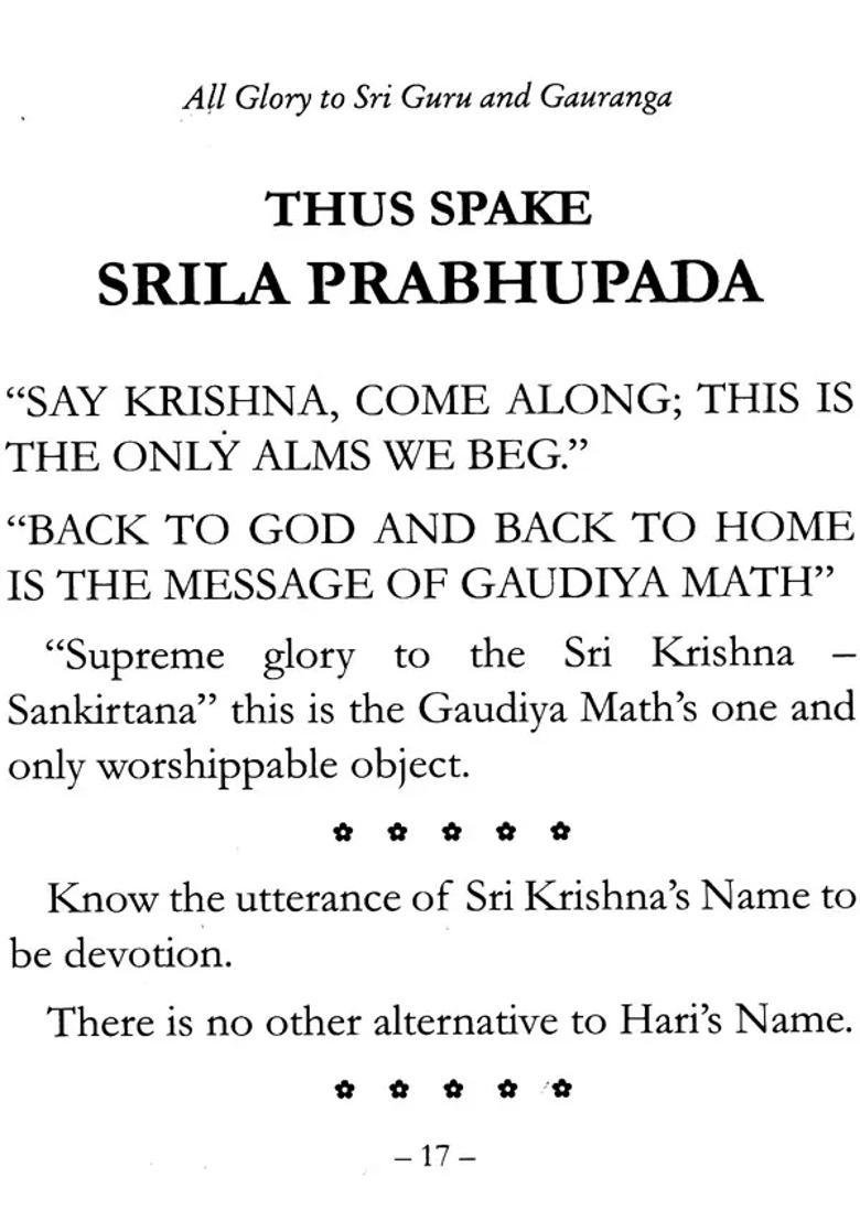 Thus Spake- Srila Prabhupada - Indya