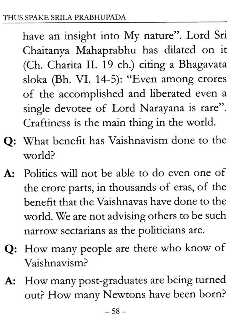 Thus Spake- Srila Prabhupada - Indya