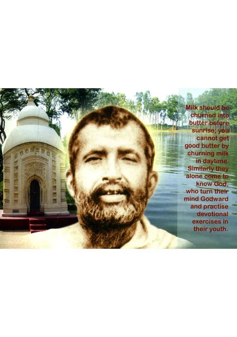 Sri Ramakrishna- Sayings With Portrait - Indya
