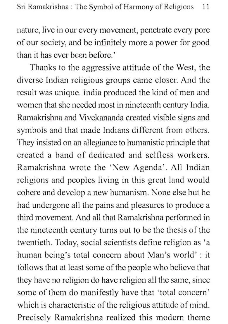 Sri Ramakrishna- The Symbol Of Harmony Of Religions - Indya