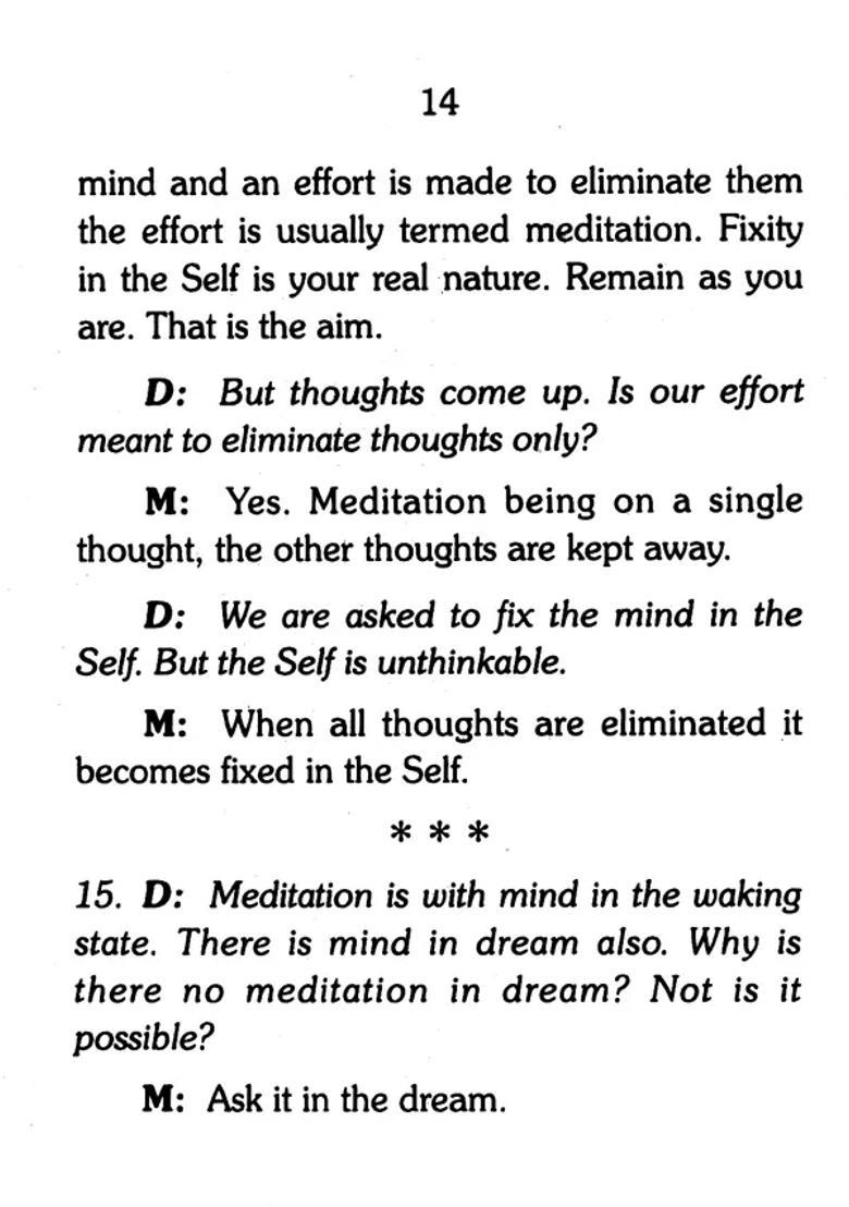 Meditation Bhagavan Ramana Answers - Indya