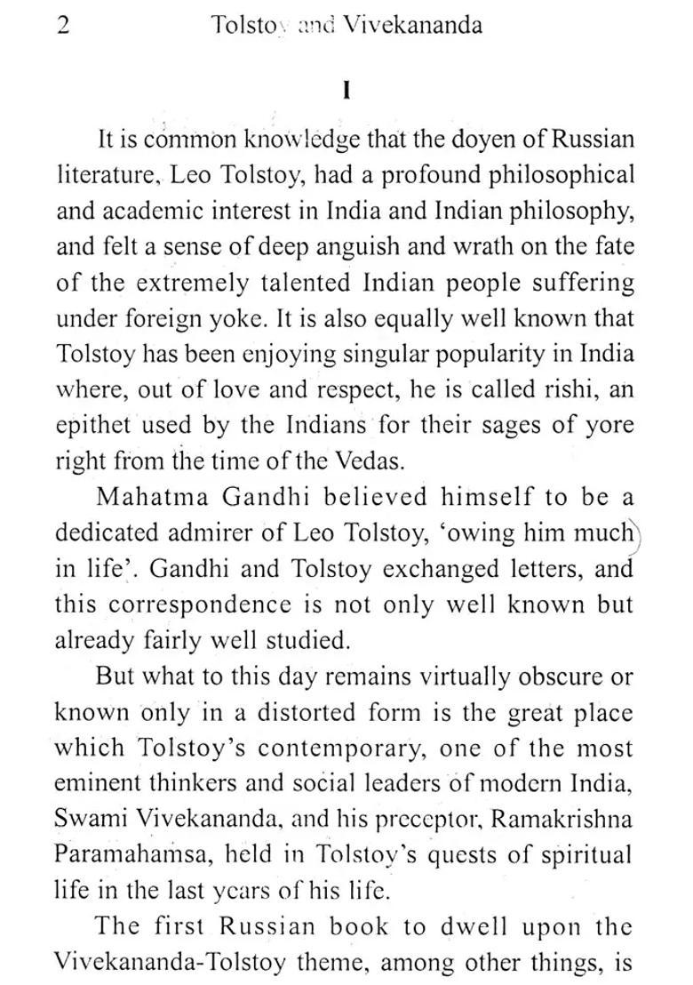 Tolstoy And Swami Vivekananda - Indya