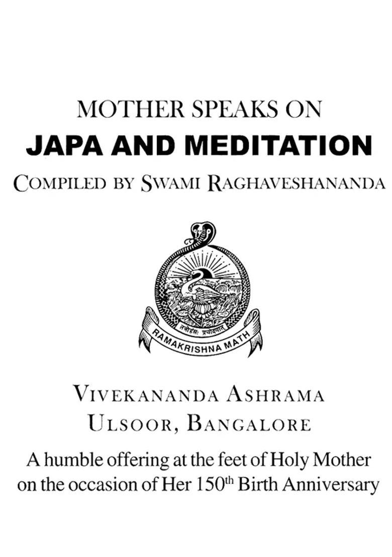 Mother Speaks On Japa And Meditation - Indya