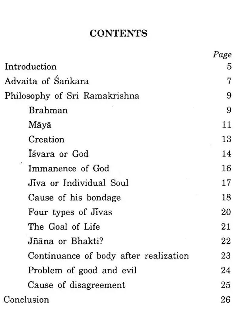 Philosophy Of Sri Ramakrishna - Indya