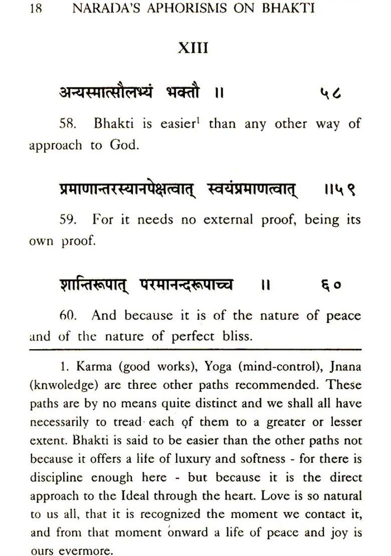 Narada S Aphorisms On Bhakti - Indya