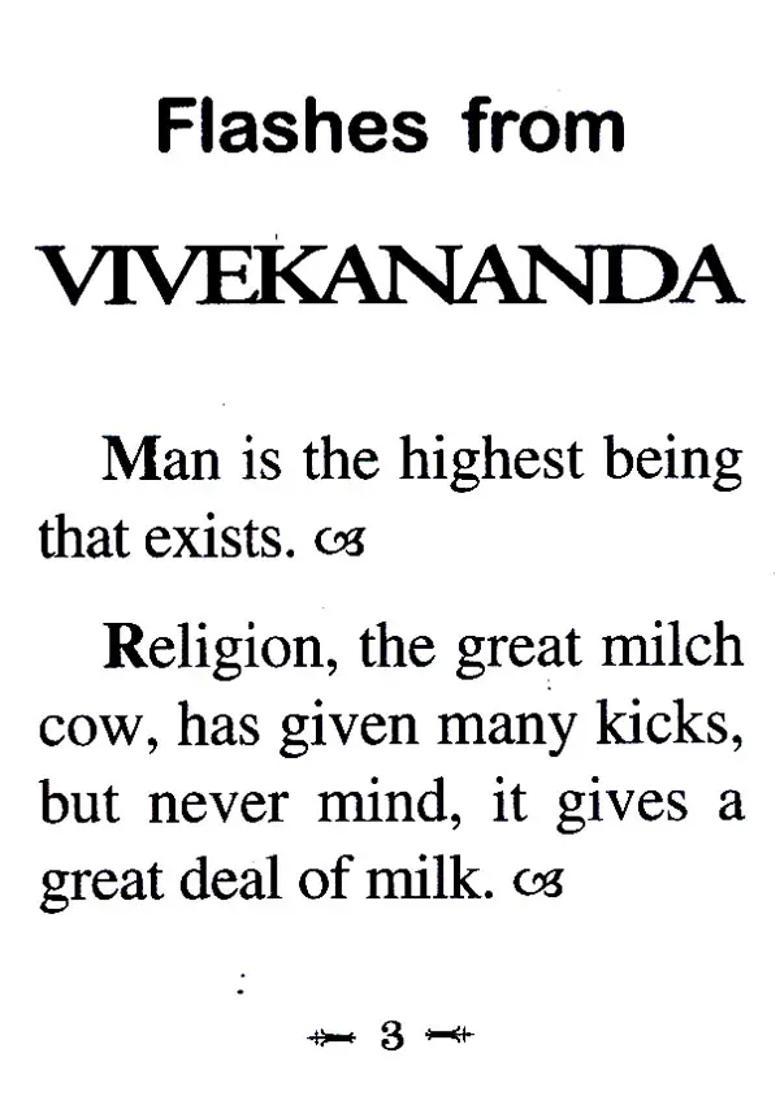 Flashes From Swami Vivekananda Pocket Book - Indya