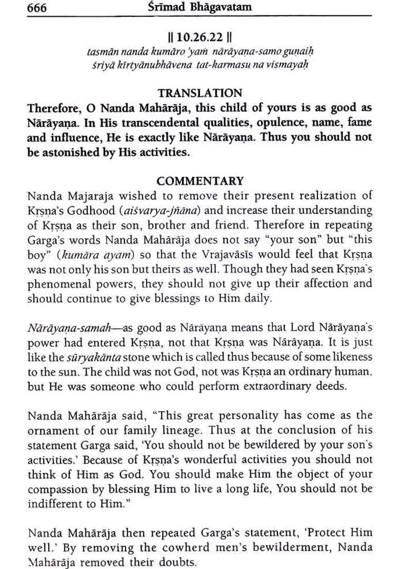 Srimad Bhagavatam Sarartha Darsini Commentary By Srila Visvanatha Cakravarti Thakkura Volumes 7 And 8 Canto 10 Transliteration And English Translation - Indya
