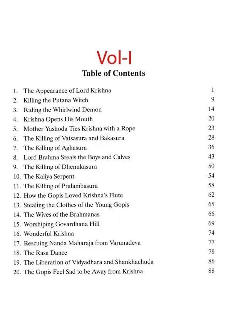 The Stories Of Shri Krishna- The Supreme Personality Of Godhead Set Of 4 Volumes - Indya