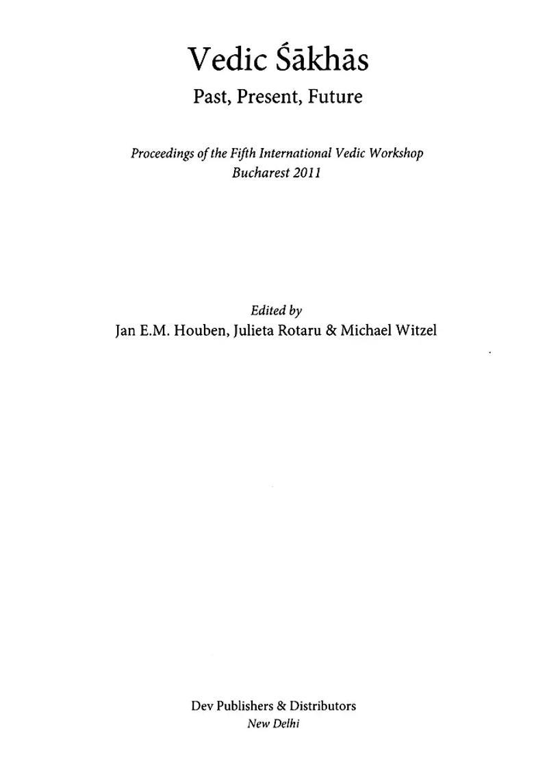Vedic Sakhas- Past Present Future - Indya