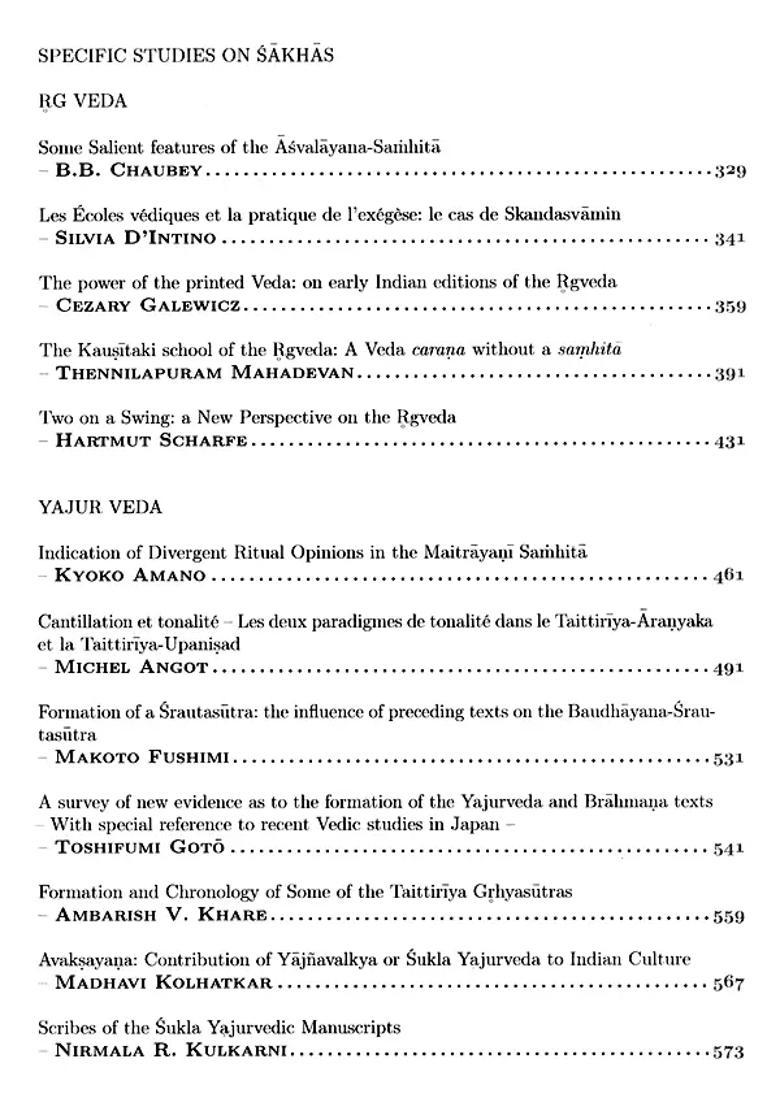 Vedic Sakhas- Past Present Future - Indya