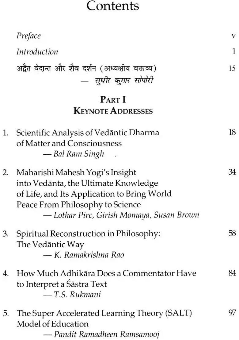 Modern Perspectives On Vedanta Proceedings Of The 20Th International Congress Of Vedanta - Indya