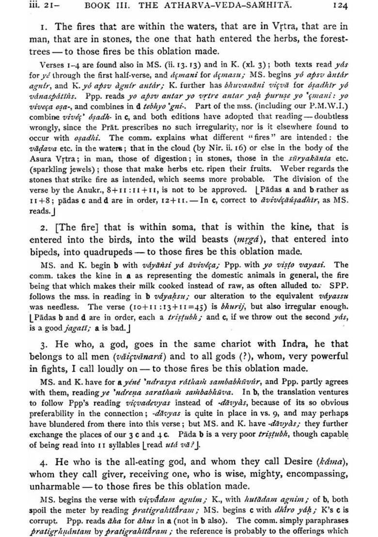 Atharva - Veda - Samhita 2 Volumes - Indya