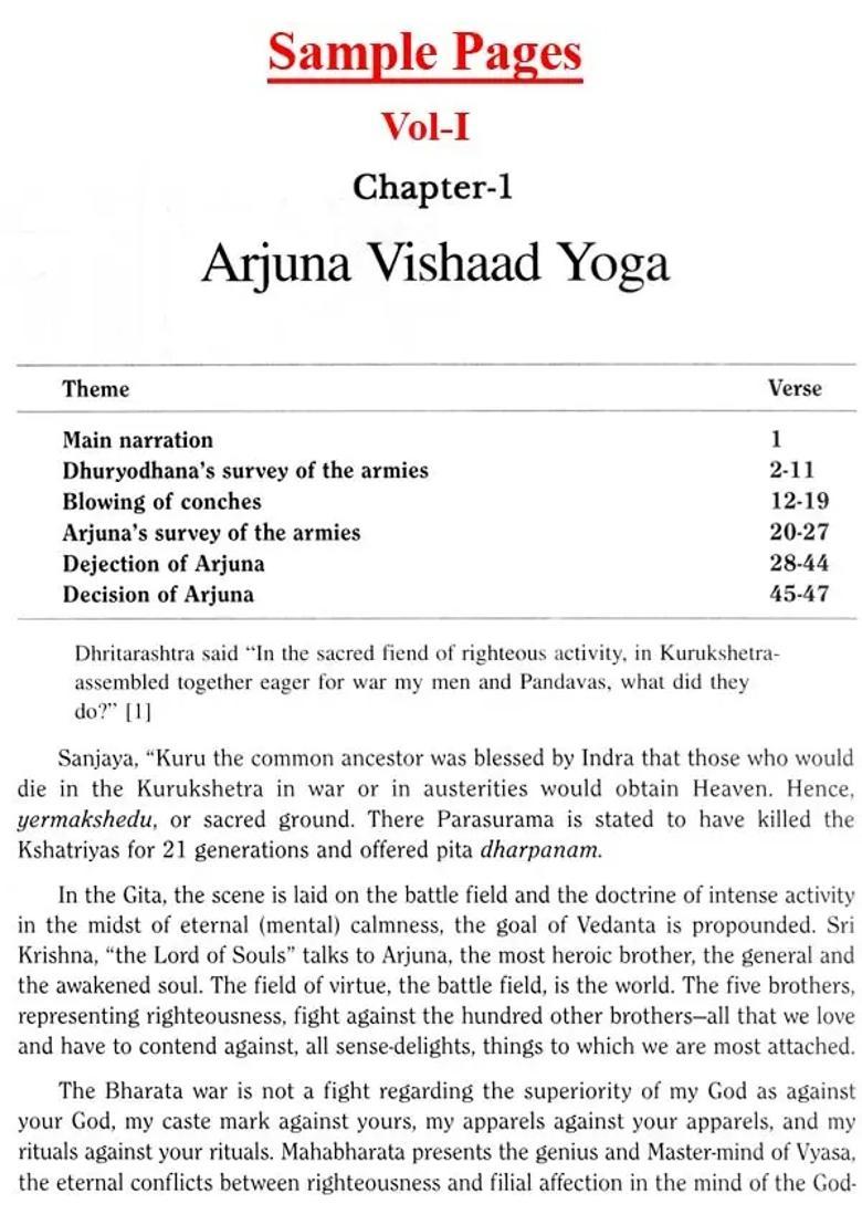 Selfless Action - Compilation And Critical Analysis Of The Practical Philosophy Of Karma Yoga Set Of 2 Volumes - Indya