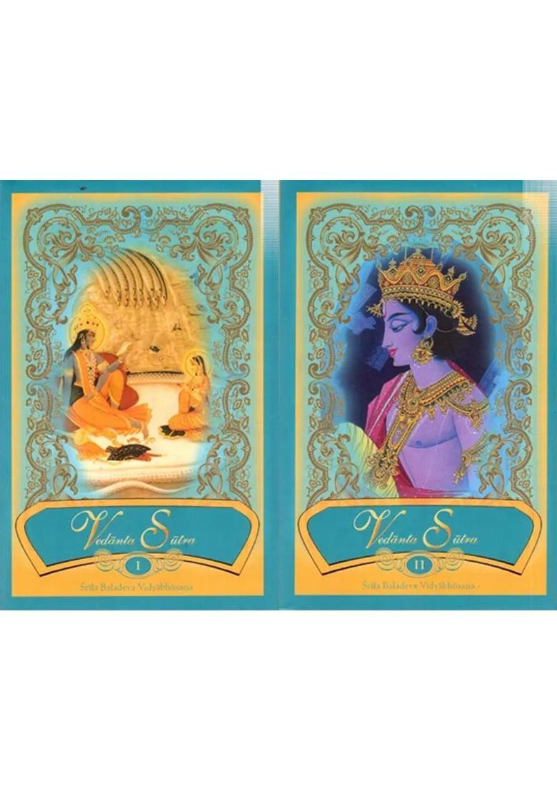 Vedanta Sutra With The Commentary Of Baladeva Vidyabhushana Set Of 2 Volumes - Indya