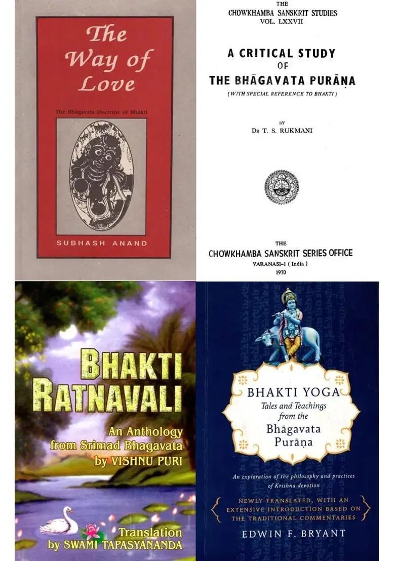 Srimad Bhagavatam And Bhakti Set Of 4 Books - Indya