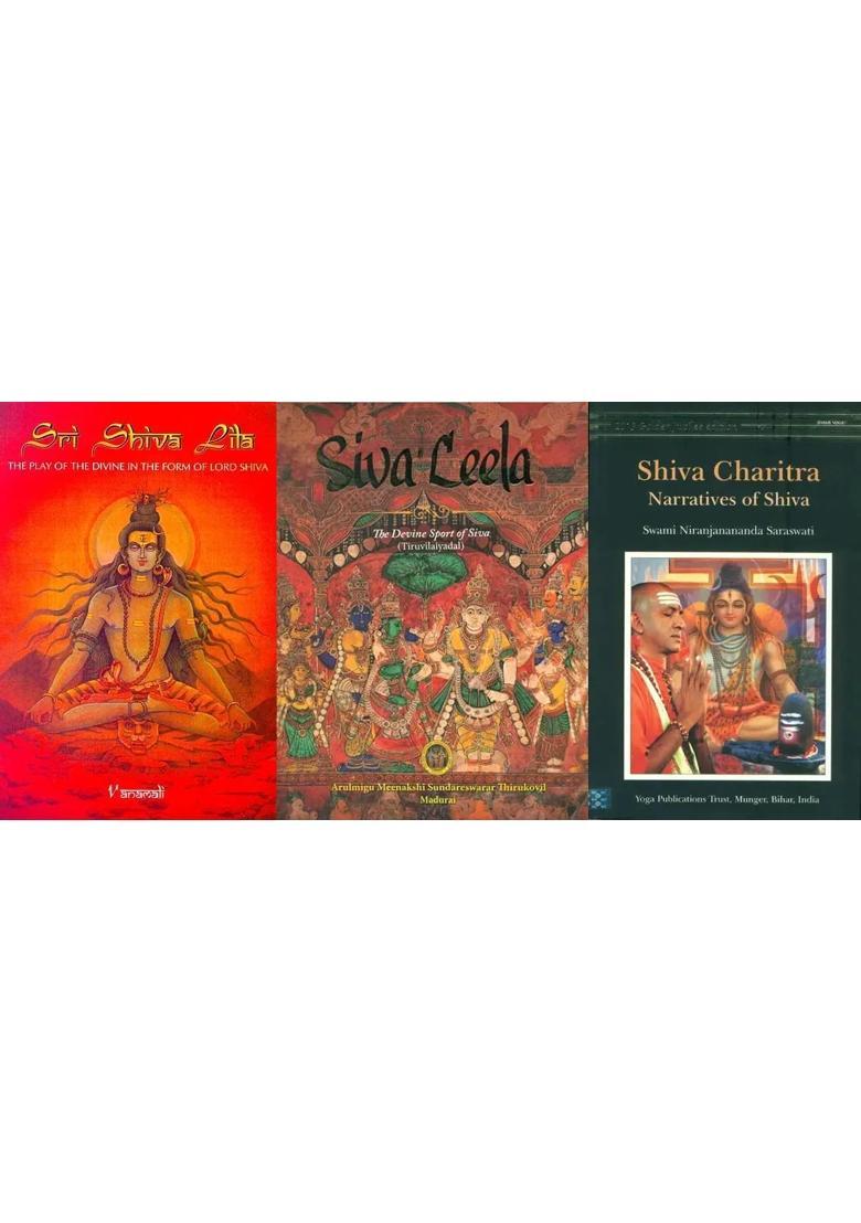 Shiva Lila And Charitra Set Of 3 Books - Indya
