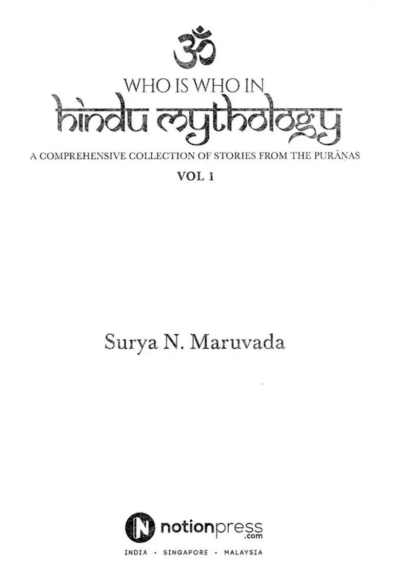 Who Is Who In Hindu Mythology A Comprehensive Collection Of Stories From The Puranas Set Of 2 Volumes - Indya