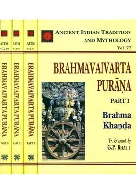 Brahmavaivarta Purana - Ancient Indian Tradition And Mythology Set Of 4 Books