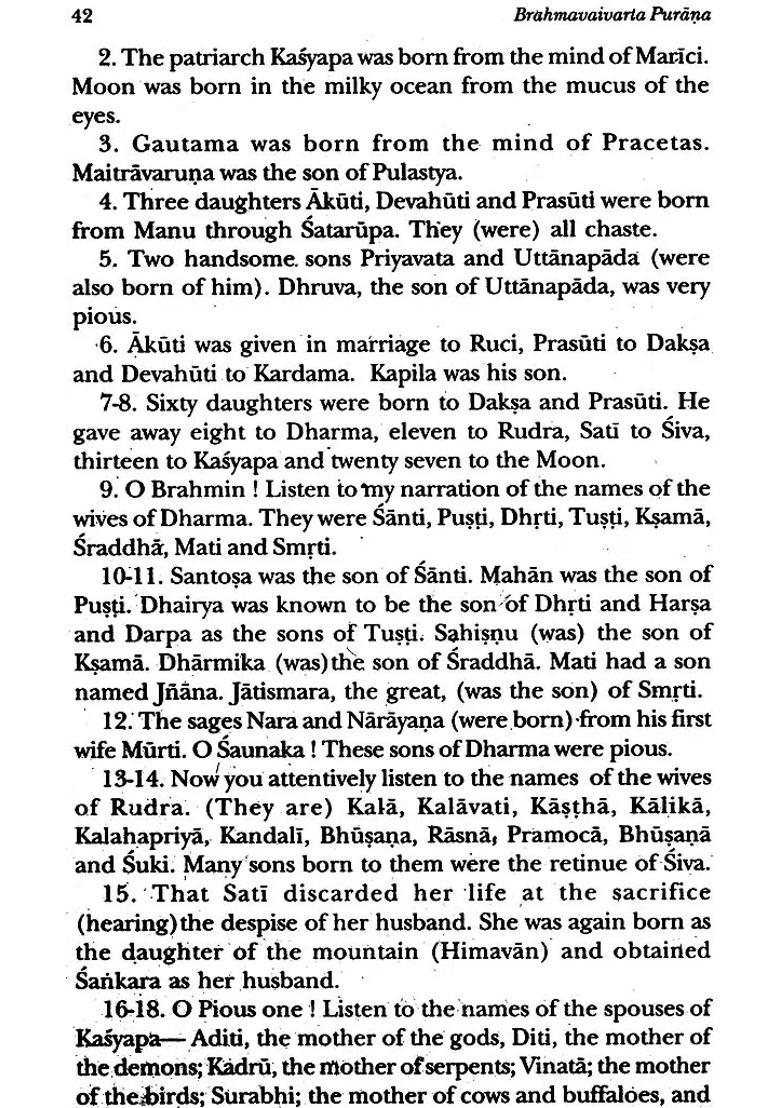 Brahmavaivarta Purana - Ancient Indian Tradition And Mythology Set Of 4 Books - Indya