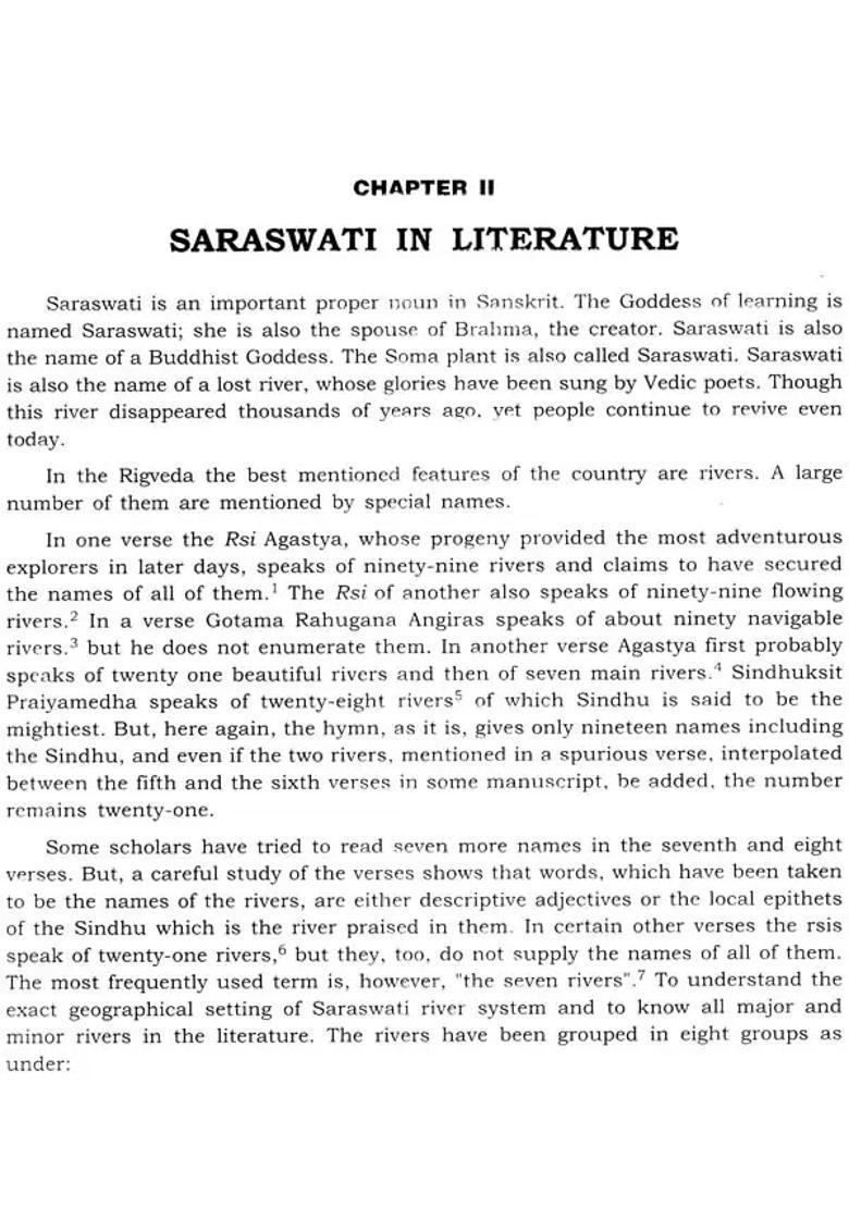 Archaeological Heritage Of Rigvedic Saraswati - Indya