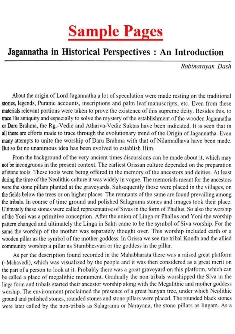 Jagannatha In Historical Perspectives - Indya
