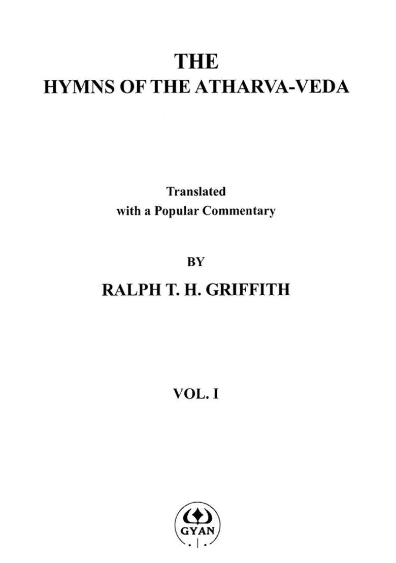 The Hymns Of The Atharva-Veda Set Of 2 Volumes - Indya