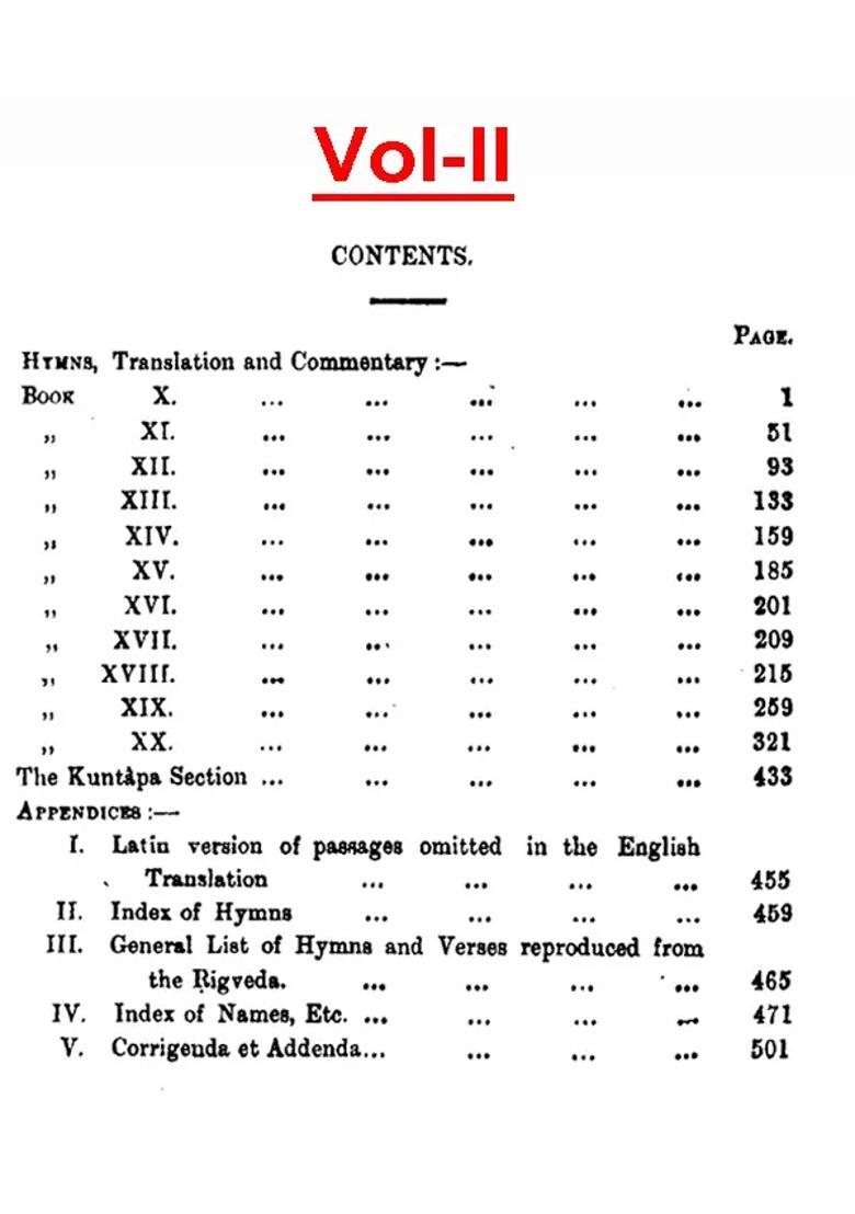 The Hymns Of The Atharva-Veda Set Of 2 Volumes - Indya