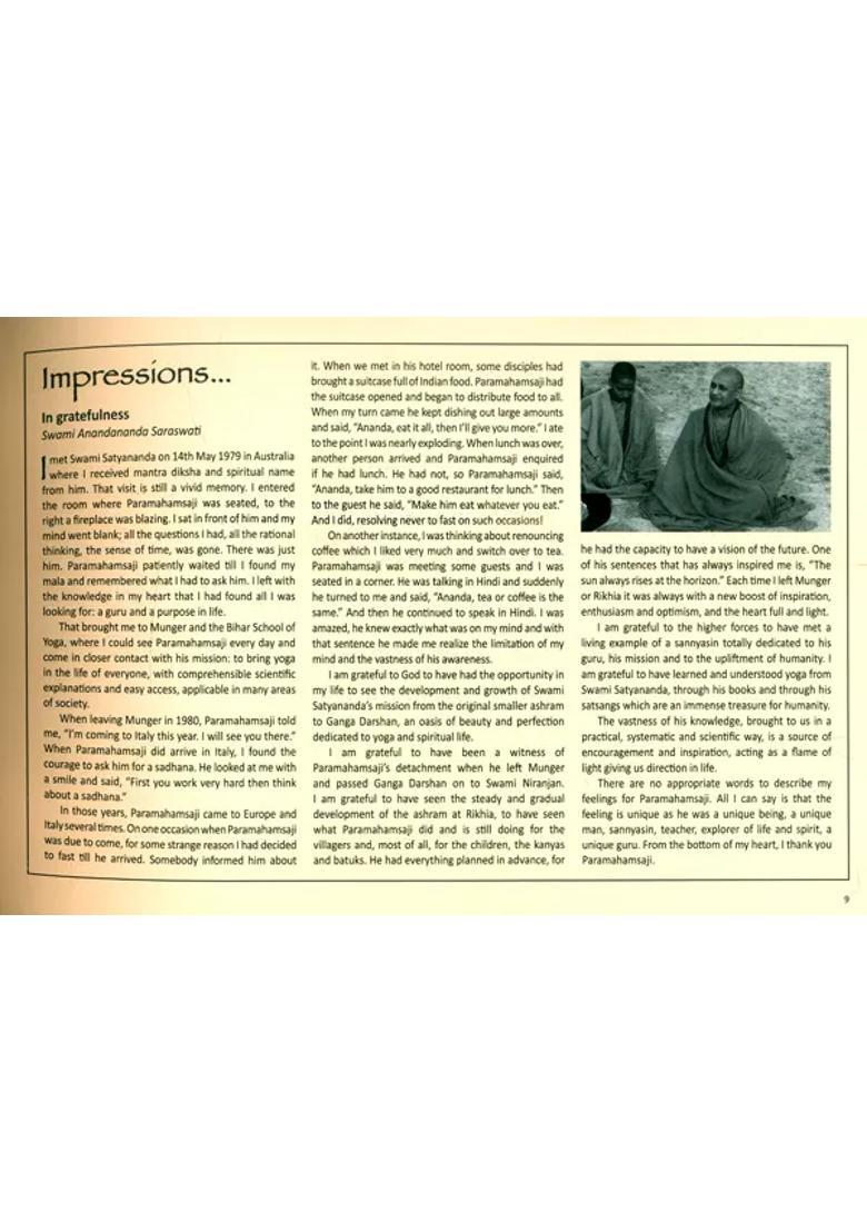 Satyananda Yoga In Italy- Swami Satyananda Saraswati - Indya