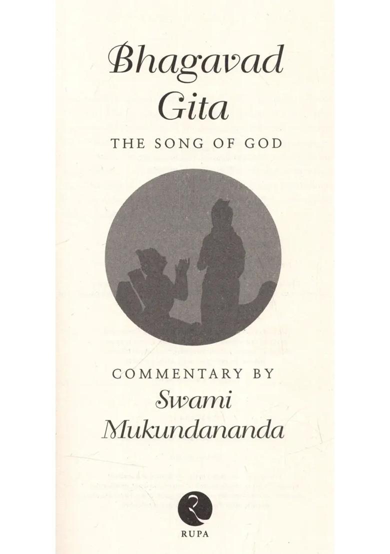 Bhagavad Gita The Songs Of God - Indya