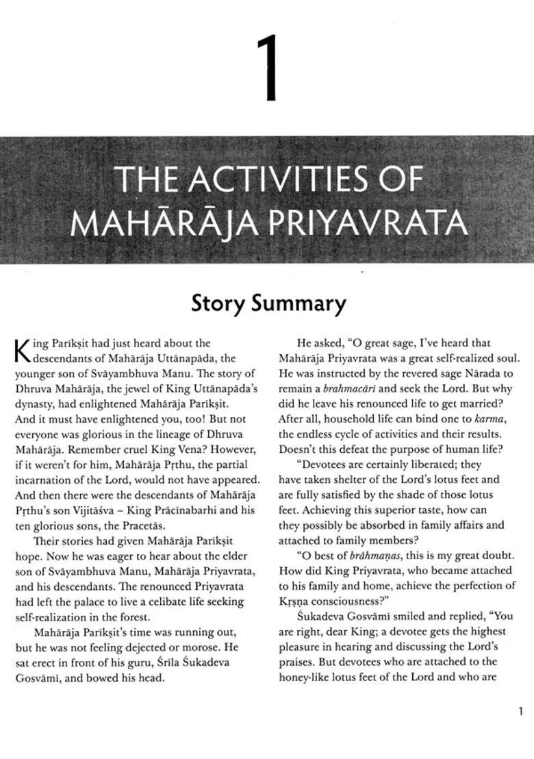 Srimad Bhagavatam- A Comprehensive Guide For Young Readers Canto-5 - Indya