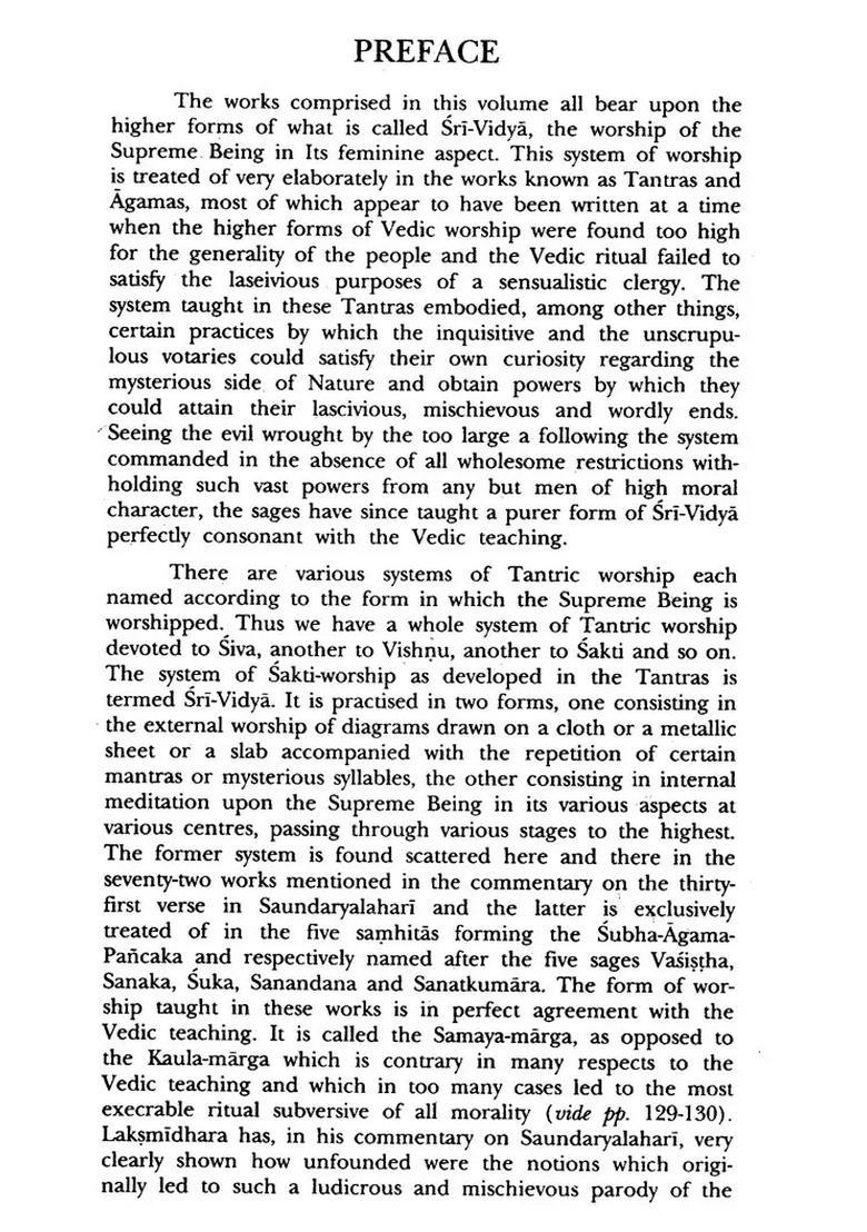 Saundarya Lahari with the Commentary of Lakshmidhara - Indya