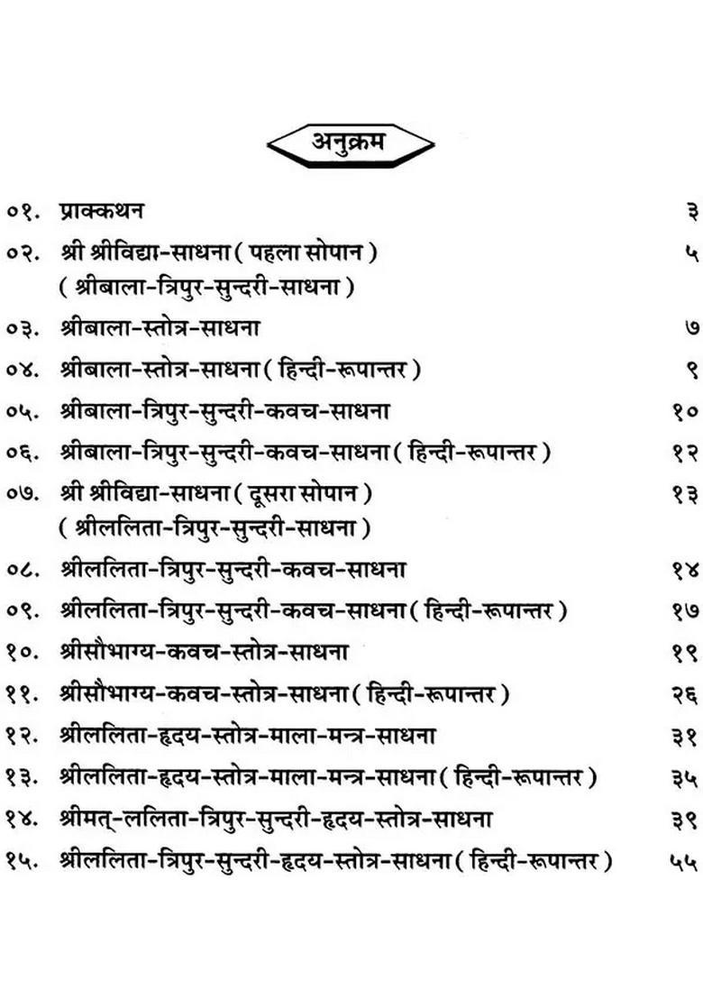 Shri Vidya Sadhana - Indya