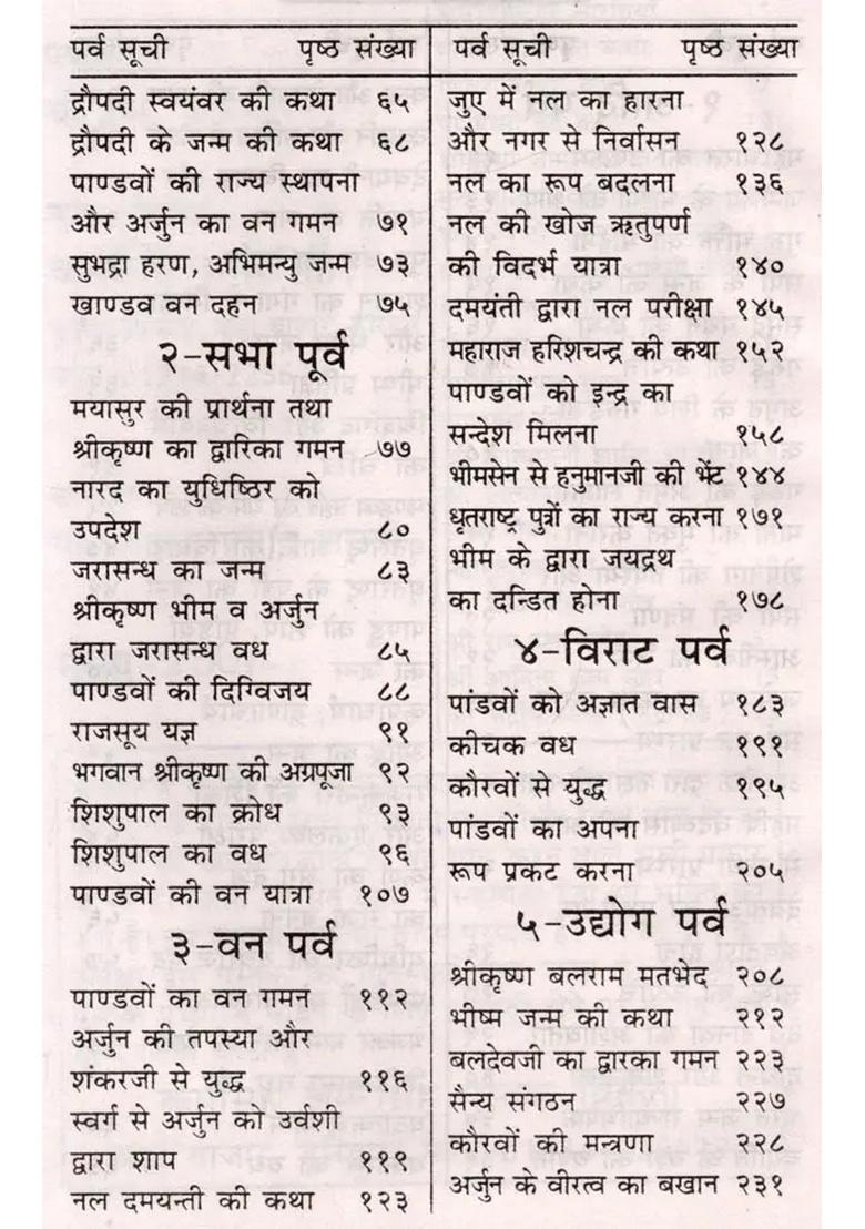 Mahabharat (18 parvas complete in simple Hindi language) written by Maharishi Ved Vyas - Indya