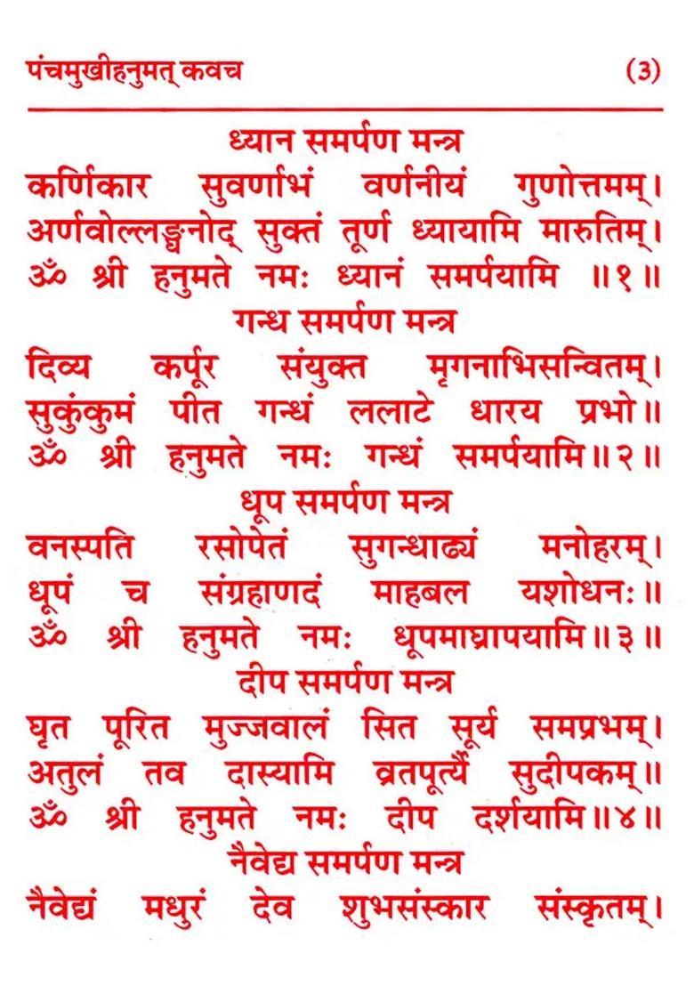 Panchamukhi Hanuman Kavach - Indya