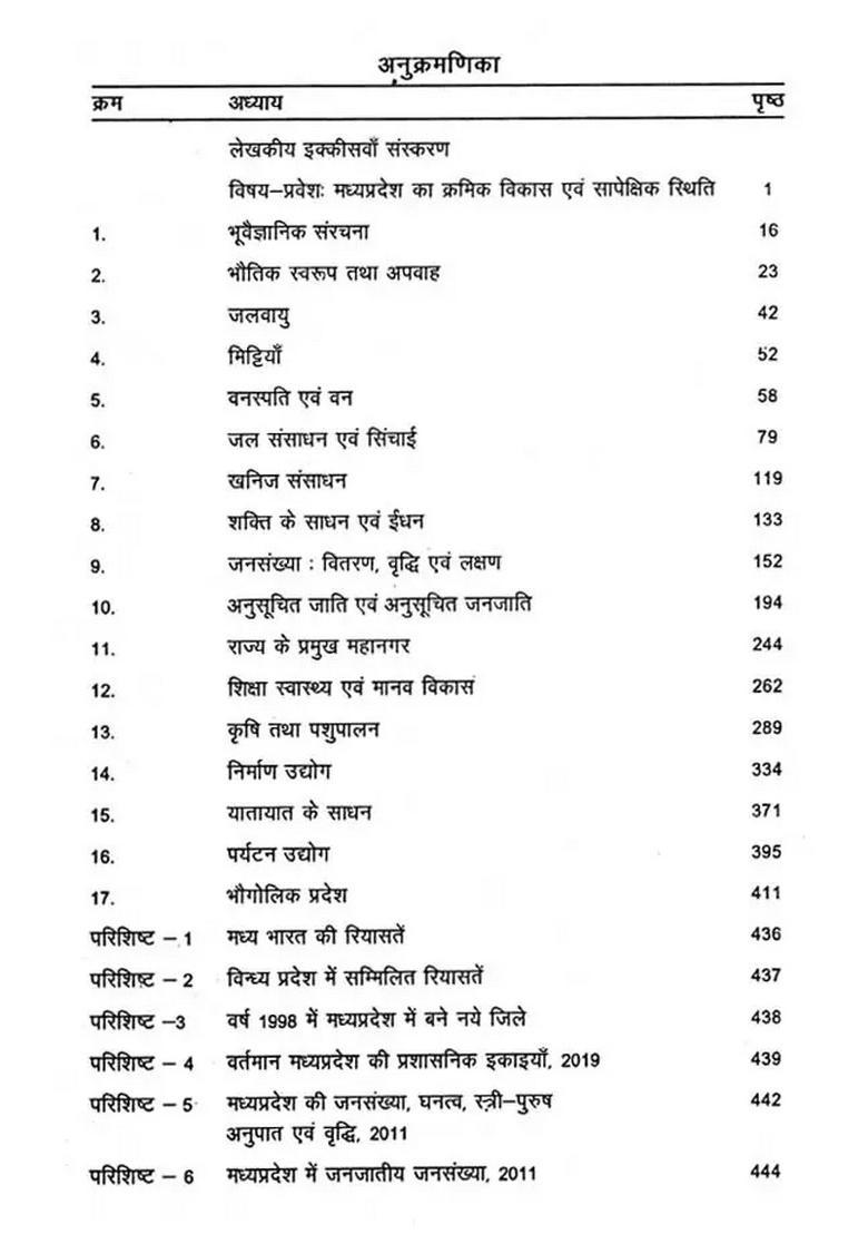 Madhya Pradesh A Geographical Study (An Old and Rare Book) - Indya
